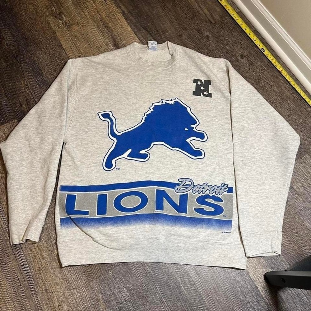 Vintage 1990s Detroit lions sweatshirt  XL  Salem sportswear‎